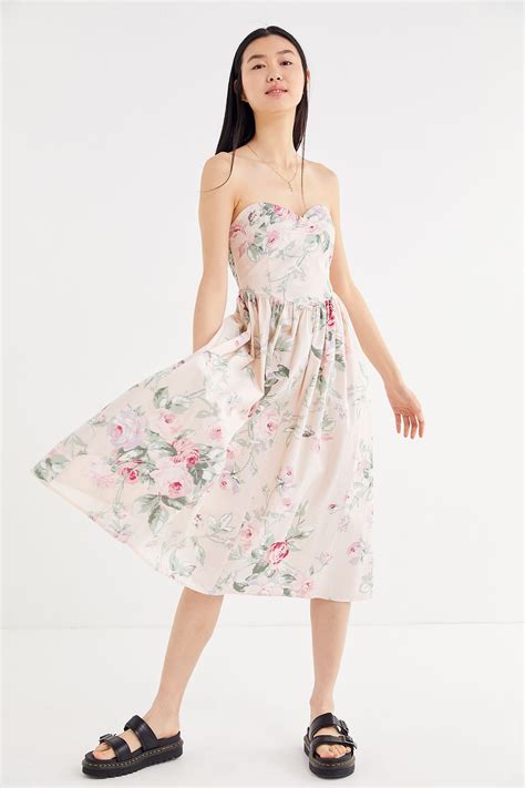 urban outfitters cocktail dress|urban outfitters floral midi dress.